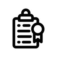 quality control icon. line icon for your website, mobile, presentation, and logo design. vector