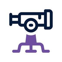 telescope icon. dual tone icon for your website, mobile, presentation, and logo design. vector