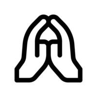 faith icon. line icon for your website, mobile, presentation, and logo design. vector