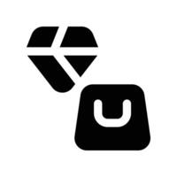 quality sale icon. glyph icon for your website, mobile, presentation, and logo design. vector