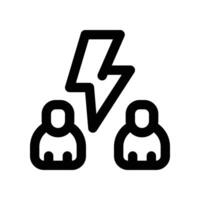 discussion icon. line icon for your website, mobile, presentation, and logo design. vector