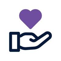 compassion icon. dual tone icon for your website, mobile, presentation, and logo design. vector