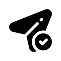 send icon. glyph icon for your website, mobile, presentation, and logo design. vector