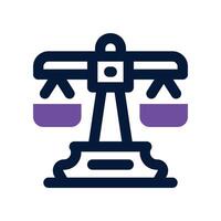 justice icon. dual tone icon for your website, mobile, presentation, and logo design. vector