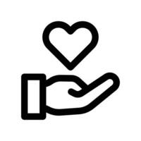 compassion icon. line icon for your website, mobile, presentation, and logo design. vector
