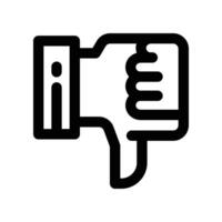 dislike icon. line icon for your website, mobile, presentation, and logo design. vector