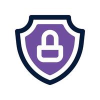 secure icon. dual tone icon for your website, mobile, presentation, and logo design. vector
