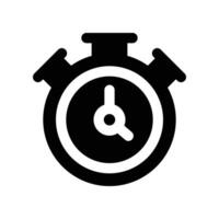 stopwatch icon. glyph icon for your website, mobile, presentation, and logo design. vector
