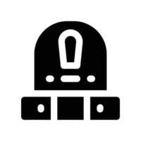 alert icon. glyph icon for your website, mobile, presentation, and logo design. vector