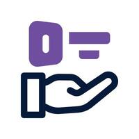 ownership icon. dual tone icon for your website, mobile, presentation, and logo design. vector