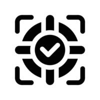 focus icon. glyph icon for your website, mobile, presentation, and logo design. vector