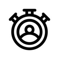 punctuality icon. line icon for your website, mobile, presentation, and logo design. vector