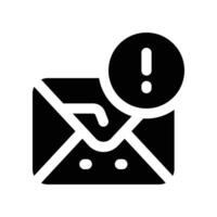 email icon. glyph icon for your website, mobile, presentation, and logo design. vector