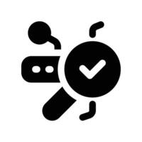 search icon. glyph icon for your website, mobile, presentation, and logo design. vector