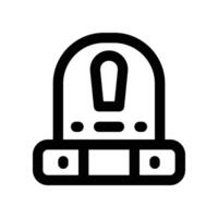 alert icon. line icon for your website, mobile, presentation, and logo design. vector