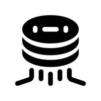 database icon. glyph icon for your website, mobile, presentation, and logo design. vector
