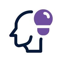 mindset icon. dual tone icon for your website, mobile, presentation, and logo design. vector