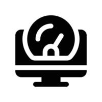 performance website icon. glyph icon for your website, mobile, presentation, and logo design. vector