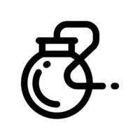 bomb icon. line icon for your website, mobile, presentation, and logo design. vector