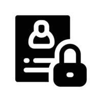 data protection icon. glyph icon for your website, mobile, presentation, and logo design. vector