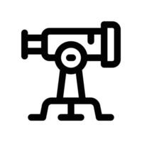 telescope icon. line icon for your website, mobile, presentation, and logo design. vector