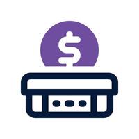 crowdfunding icon. dual tone icon for your website, mobile, presentation, and logo design. vector
