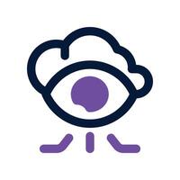 vision icon. dual tone icon for your website, mobile, presentation, and logo design. vector