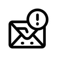 email icon. line icon for your website, mobile, presentation, and logo design. vector