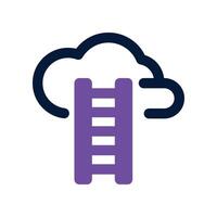 cloud computing icon. dual tone icon for your website, mobile, presentation, and logo design. vector
