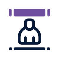 face recognition icon. dual tone icon for your website, mobile, presentation, and logo design. vector