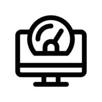 performance website icon. line icon for your website, mobile, presentation, and logo design. vector