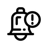 notification icon. line icon for your website, mobile, presentation, and logo design. vector