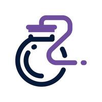 bomb icon. dual tone icon for your website, mobile, presentation, and logo design. vector