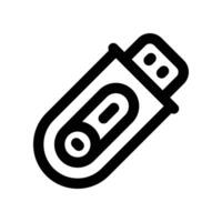 flash disk icon. line icon for your website, mobile, presentation, and logo design. vector