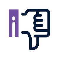 dislike icon. dual tone icon for your website, mobile, presentation, and logo design. vector