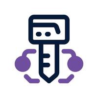key icon. dual tone icon for your website, mobile, presentation, and logo design. vector