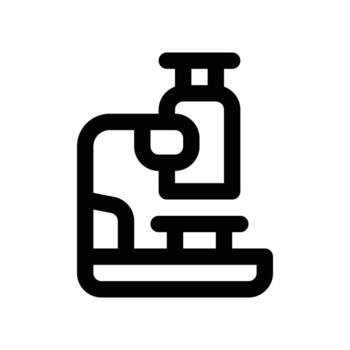 microscope icon. line icon for your website, mobile, presentation, and logo design. vector