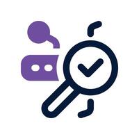 search icon. dual tone icon for your website, mobile, presentation, and logo design. vector