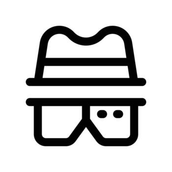 hacker icon. line icon for your website, mobile, presentation, and logo design. vector