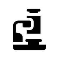 microscope icon. glyph icon for your website, mobile, presentation, and logo design. vector