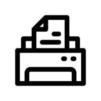 printer icon. line icon for your website, mobile, presentation, and logo design. vector