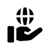 environment icon. glyph icon for your website, mobile, presentation, and logo design. vector