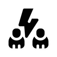 discussion icon. glyph icon for your website, mobile, presentation, and logo design. vector