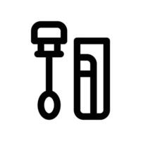 swab icon. line icon for your website, mobile, presentation, and logo design. vector