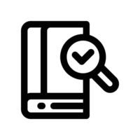 search icon. line icon for your website, mobile, presentation, and logo design. vector