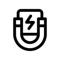 magnet icon. line icon for your website, mobile, presentation, and logo design. vector