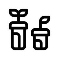 botany icon. line icon for your website, mobile, presentation, and logo design. vector