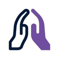 faith icon. dual tone icon for your website, mobile, presentation, and logo design. vector