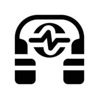 audiobook icon. glyph icon for your website, mobile, presentation, and logo design. vector