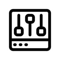 equalizer icon. line icon for your website, mobile, presentation, and logo design. vector